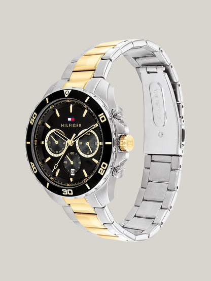 Tommy Hilfiger Sporthorloge Met Schakelband En Tweekleurig Design