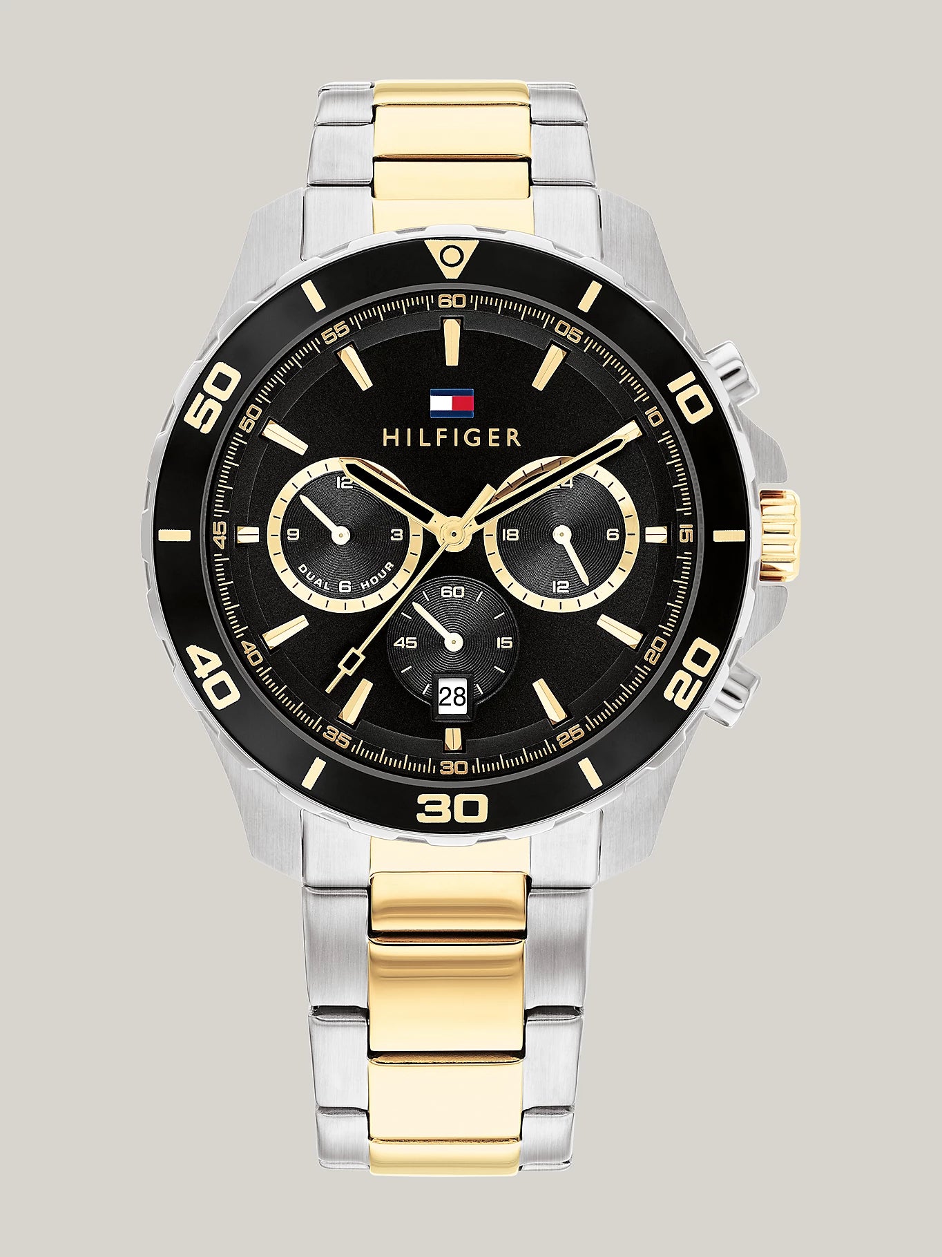 Tommy Hilfiger Sporthorloge Met Schakelband En Tweekleurig Design